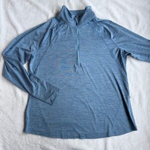 Eddie Bauer Women’s Blue Quarter-Zip Pullover
